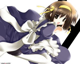 Alice prin kyoto anime bw - letter free wallpaper