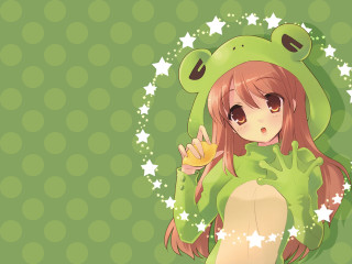 Girl frog costume banana star - a banana free wallpaper