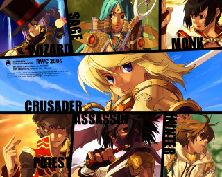 Anime characters mosaic armor color - a sery of anime characters free wallpaper