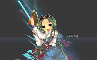 Anime girl sword school uniform - a anime girl free wallpaper for desktop