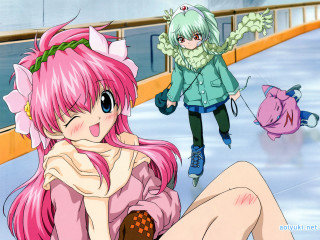 Pink hair girls skateboard manga - another girl free wallpaper for desktop