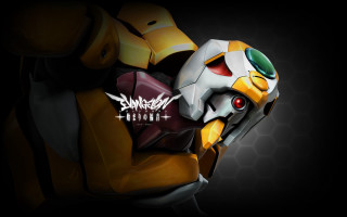 Yellow white robot red eyes - robot free wallpaper for desktop