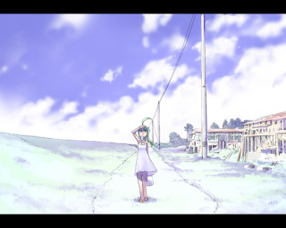 Girl snow tennis sky anime - a tennis racket free wallpaper