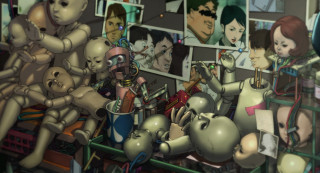 Group people objects room robot - katsuhiro otomo free wallpaper