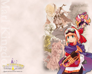 Cartoon trumpet group alice prin - a row free wallpaper