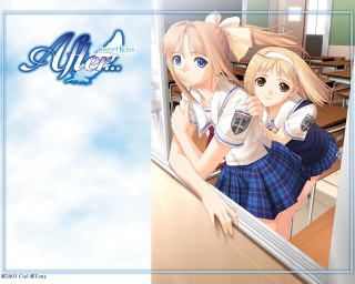 Anime girls classroom sky blueframe - a couple of anime girls free wallpaper