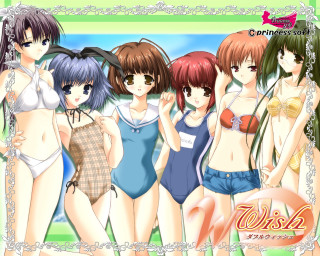 Girls bathing suits wish group - the bottom of the picture free wallpaper