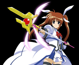 Woman white dress sword redball - a red ball free wallpaper
