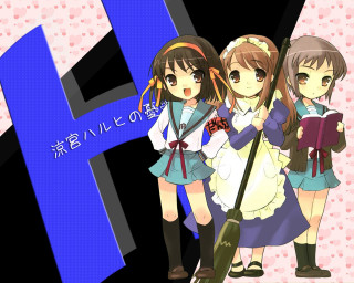 Anime girls sailor uniform kita - kyoto animation free wallpaper