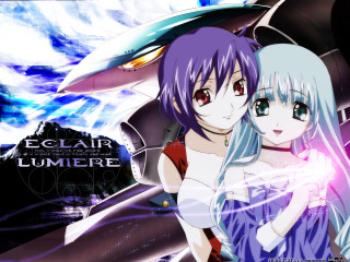 Eclair lumiere anime girls plane - neoromanticism free wallpaper for desktop