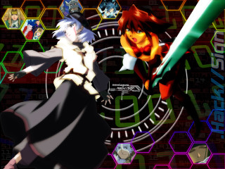 Anime couple hexagon poster alice - a wallpaper background free wallpaper for desktop