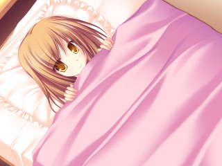 Girl pink blanket bed yayoi - a pink pillow free wallpaper