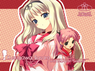 Girl longhair pinkoutfit holdingdoll redbackground - a doll free wallpaper