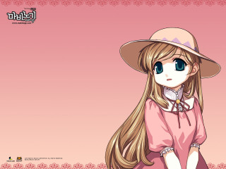 Alice princess pink hat long - a pink border free wallpaper