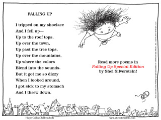 Girl falling head poem image - free rain wallpaper for desktop