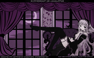 Alice prin gothic cat lolita - free anime wallpaper