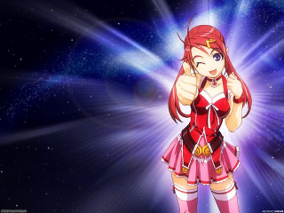 Girl red dress starry sky - sky free wallpaper for desktop