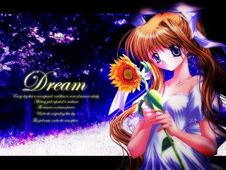 Girl flower wand dream magic - dreamlike free wallpaper