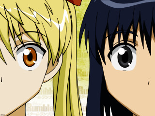 Two anime characters long hair - brown eye free wallpaper