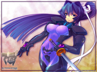 Cartoon character purple outfit sword - a purple outfit free wallpaper