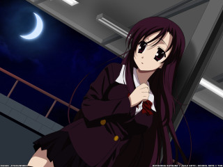 Moon night sky star portrait - a long coat free wallpaper