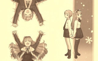 Anime girls snowflake wall yayoi - hint of yayoi kasuma free wallpaper for desktop