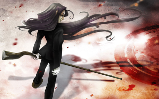 Woman gothic eldritch blooded knife - eldritch free wallpaper