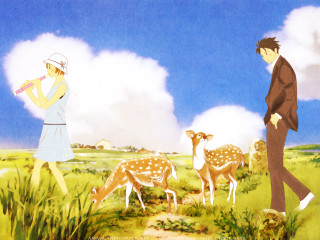 Man woman deer field magic - eiichiro oda free wallpaper for desktop