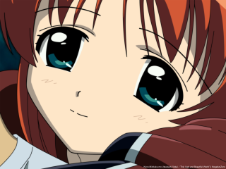 Anime girl red hair sad - long red hair free wallpaper