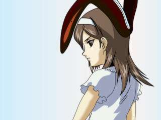 Girl hat blue shirt anime - her shirt free wallpaper