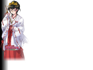 Woman kimono sword ayako rokkaku - official art free wallpaper for desktop