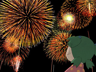 Fireworks festival aya goda fish - aya goda free wallpaper