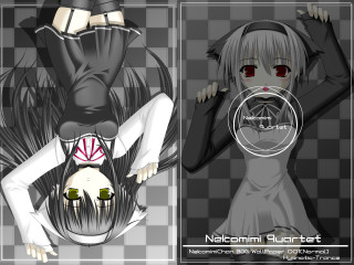 Girl blackwhite checkered redeye alice - a red eye free wallpaper for desktop