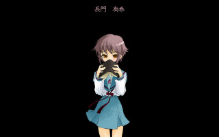 Chizuko yoshida girl blue dress - chinese character free wallpaper