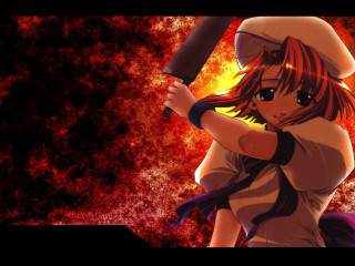 Girl baseball bat fire background - a baseball bat free wallpaper