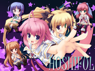 Anime girls starry background ghostrol - the bottom free wallpaper