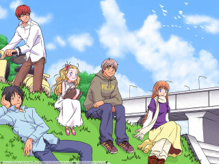 Hill sky bridge group manga - a sky background and a bridge in the background free wallpaper