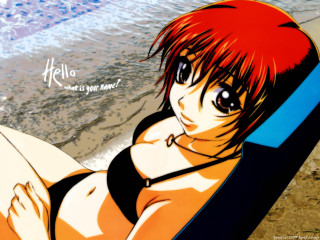 Eizan kikukawa beach girl bikini - a girl in a bikini free wallpaper for desktop