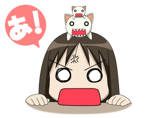 Girl cat anger speech bubble - her head and a cat free wallpaper