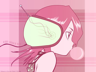 Pink girl pink hat bubble - a pink hat free wallpaper