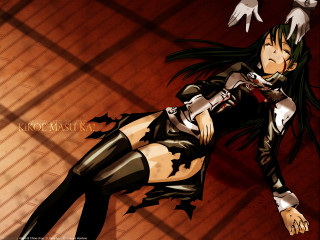 Gothic anime woman knife damage - a knife free wallpaper