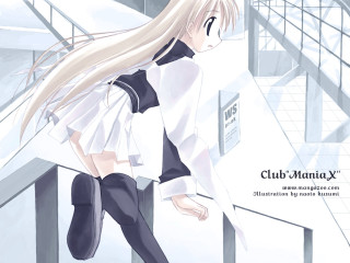 Girl white shirt black pants 2 - a set of stairs free wallpaper