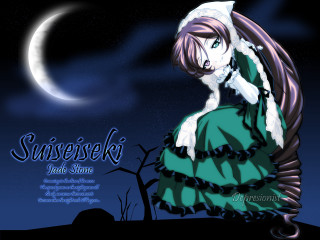 Moonlight green dress anime gothic - claire falkenstein free wallpaper