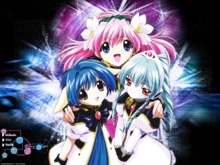 Pink hair blue eyes anime 2 - a background free wallpaper for desktop