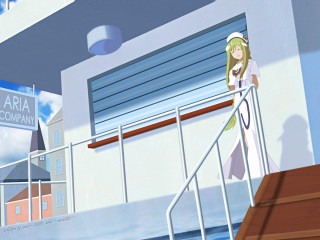 Balcony girl aria company uniform - armin hansen free wallpaper