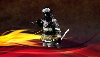 Firefighter fire hose armor heroic - arlington nelson lindenmuth free wallpaper
