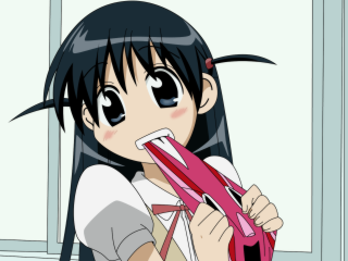Girl pink object toothbrush anime - a toothbrush free wallpaper