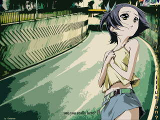 Woman sad hand hip green - a street free wallpaper