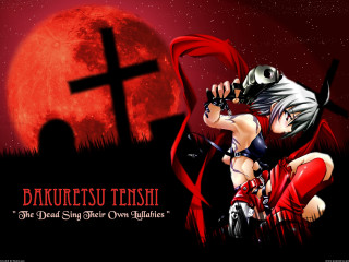 Demon girl fullmoon cross gothic - a cross free wallpaper for desktop