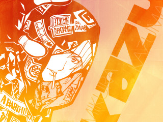 Apple stickers name tag cyberpunk - sticker free wallpaper for desktop